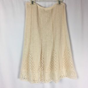 Kimchi & Blue Lace Knit Skirt Fall  Spring Winter